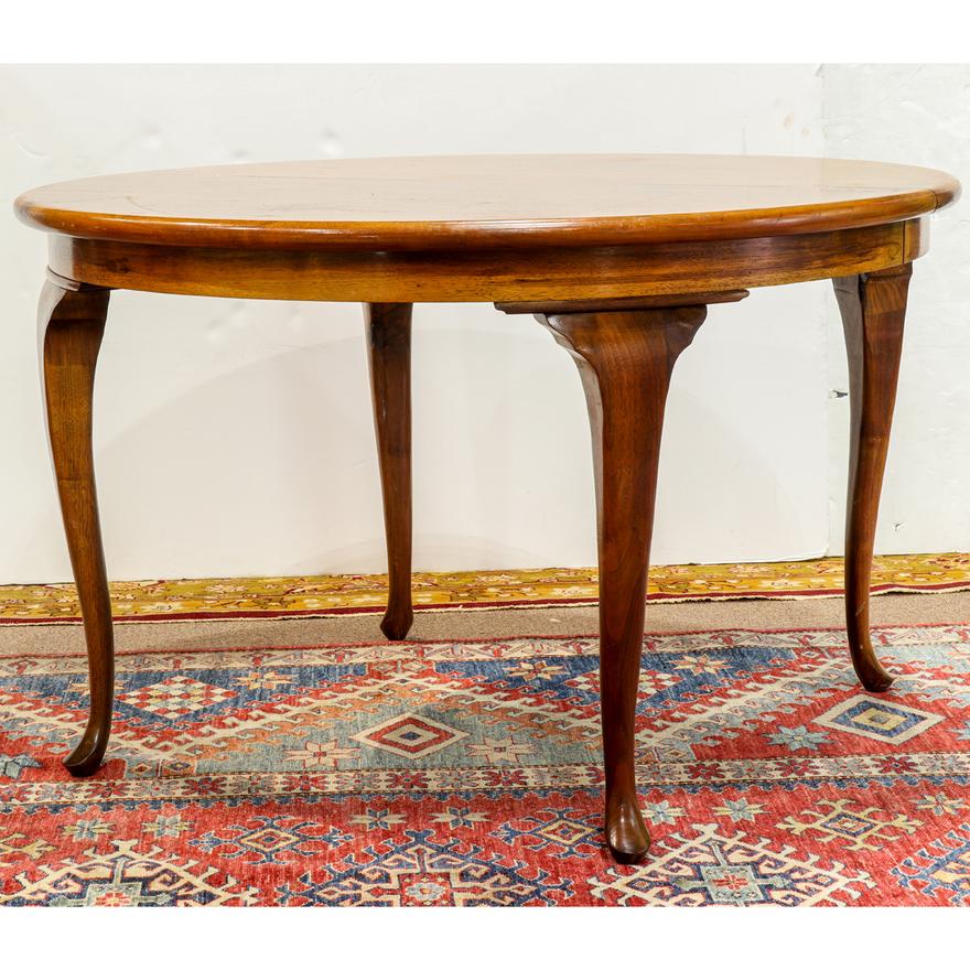 AF1-005:  Antique English Edwardian Highly Figured Mahogany Dining Table Late 19th Century