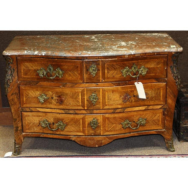 ANTIQUE LOUIS XV MARBLE TOP CHEST | Work of Man