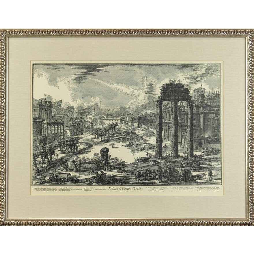 After Giovanni Battista Piranesi - "Veduta della Piazza e Basilica di D. Giovanni" - Engraving | Work of Man