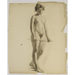 Egbert Cadmus Studio Drawing of a Standing Female - Pencil & Charcoal Painting | Work of Man