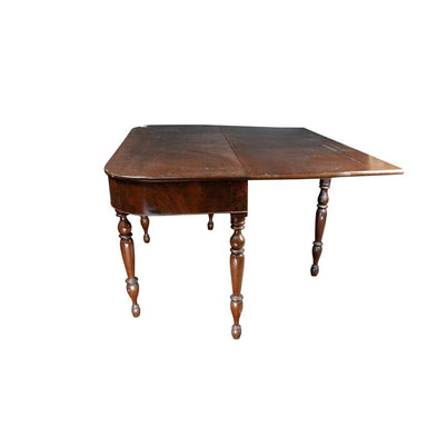 ANTIQUE ENGLISH REGENCY MAHOGANY DROP LEAF TABLE | Work of Man