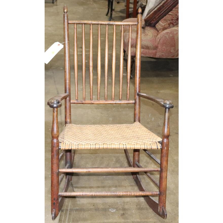 Shaker rocking best sale chair antique