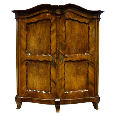 ANTIQUE AUSTRIAN WALNUT ARMOIRE | Work of Man
