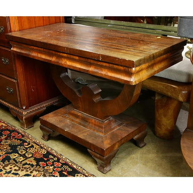 ANTIQUE AMERICAN CLASSICAL CONSOLE / GAME TABLE | Work of Man