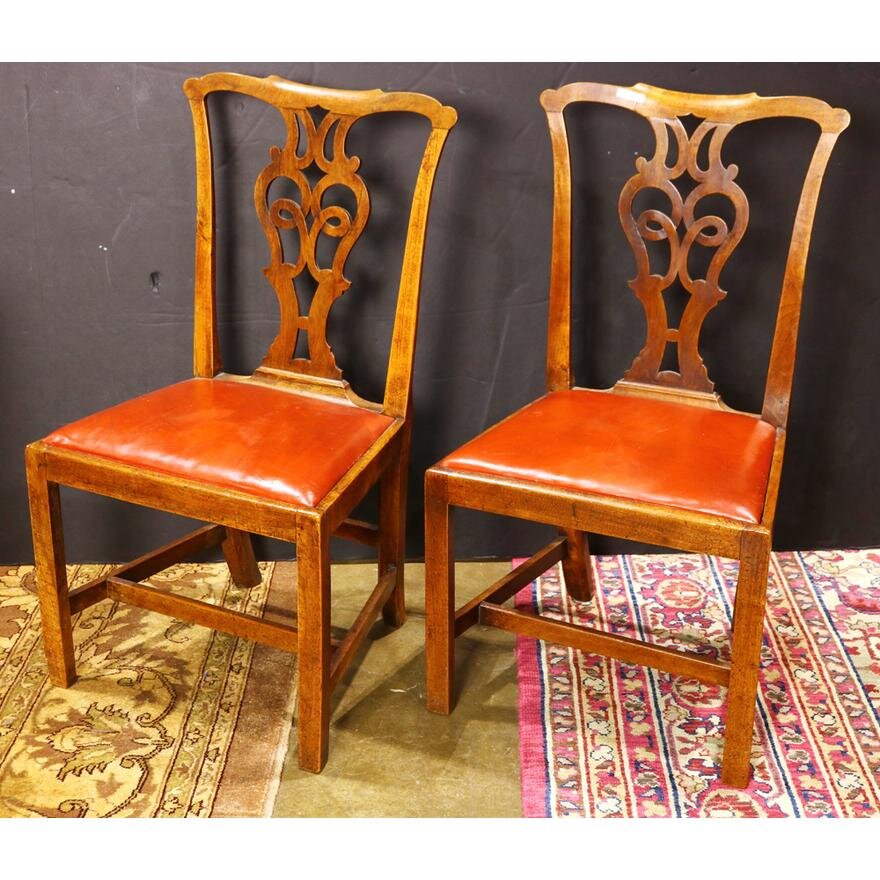 ANTIQUE AMERICAN CHIPPENDALE CHAIRS | Work of Man