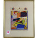 HAROLD SCHLOTZHAUER - GEOMETRIC WHIMSY - MID 20TH C MIXED MEDIA Painting | Work of Man