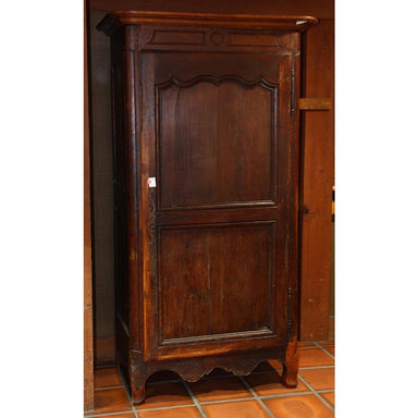 Antique French Provincial Single Door Armoire Bonnetiere | Work of Man
