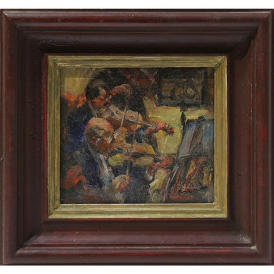 Dean Colichidas - The Violin Section - Oil on Board Painting | Work of Man