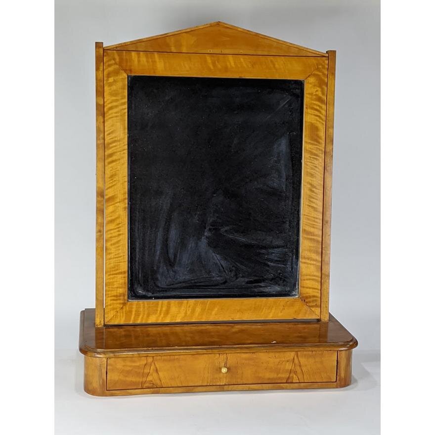 ANTIQUE MERICAN FEDERAL BIRDS EYE  MAPLE SHAVING MIRROR | Work of Man