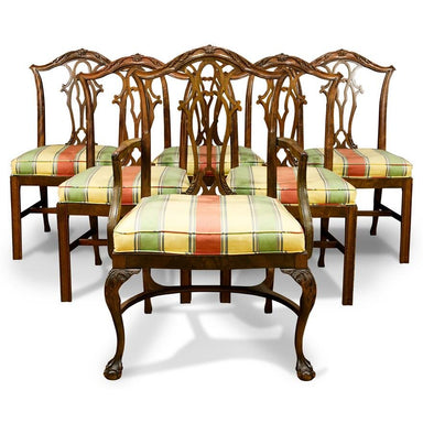 ANTIQUE CHIPPENDALE DINING CHAIRS | Work of Man