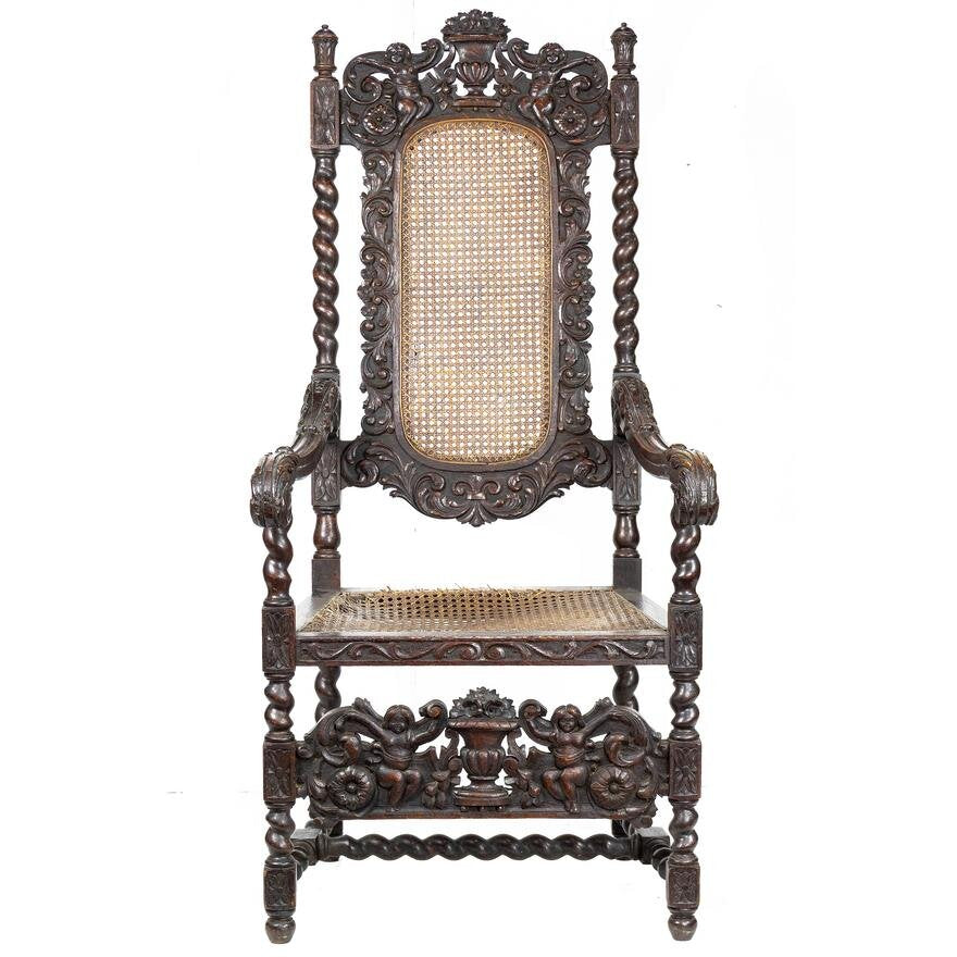 ANTIQUE ENGLISH JACOBEAN CHAIR | Work of Man