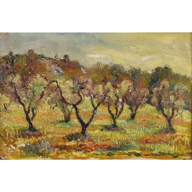 Follower of Vincent Van Gogh - Olive Trees Near Aries, Oil on Board Painting | Work of Man