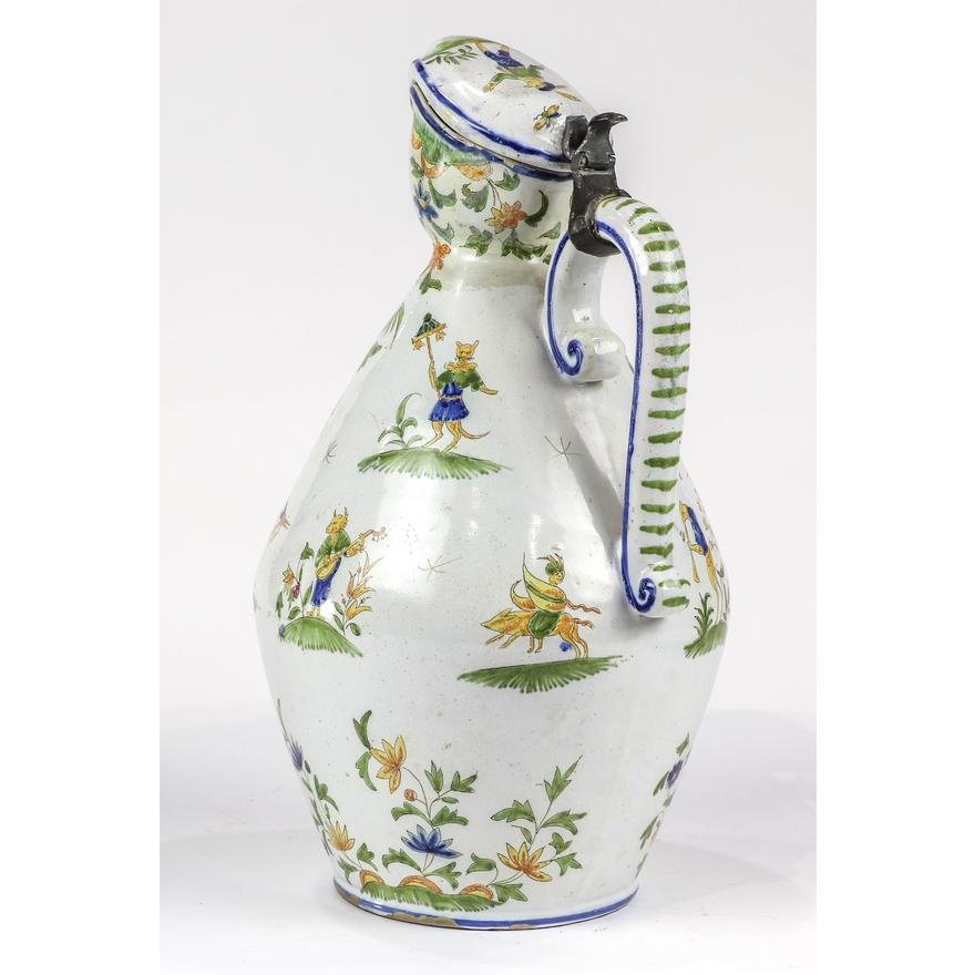 DA5-003: LATE 18TH CENTURY FRENCH FAIENCE EWER