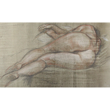 Paul Cadmus - Male Nude - Crayon On Paper Painting | Work of Man