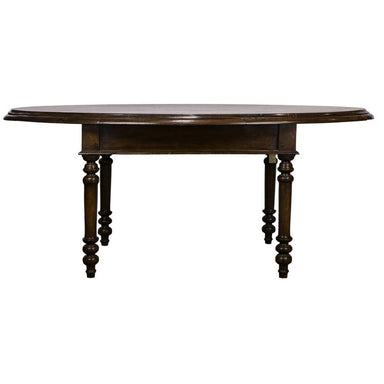 ANTIQUE ANGLO INDIAN MAHOGANY OVAL DINING TABLE | Work of Man