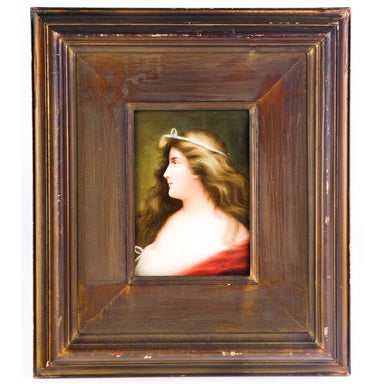 WAGNER - LATE 19TH C GERMAN PORCELAIN PLAQUE Painting | Work of Man