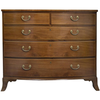 ANTIQUE ENGLISH REGENCY BOW FRONT CHEST | Work of Man