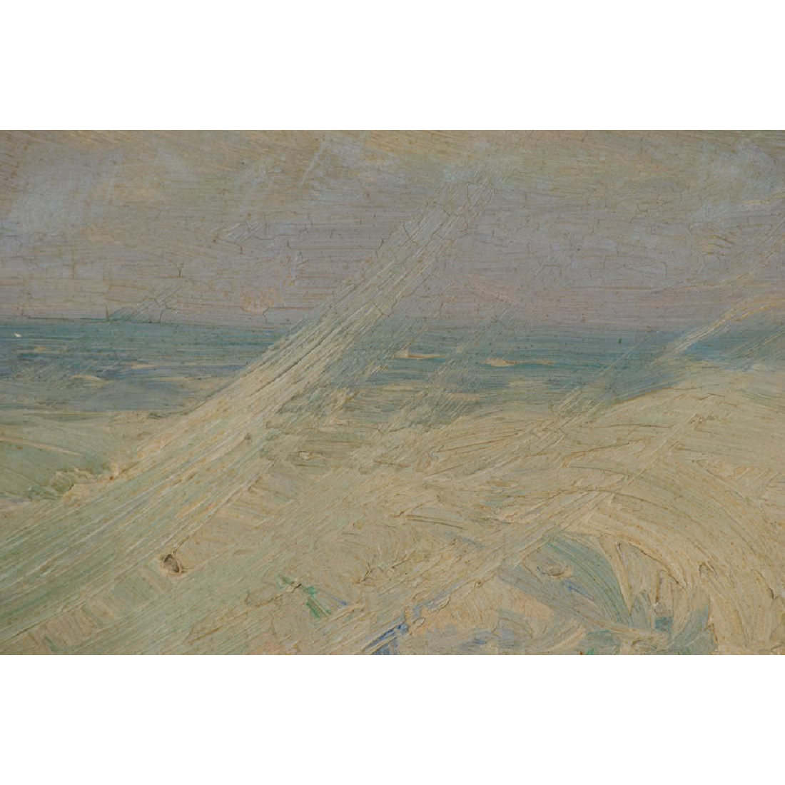 AW483: Georges Berges - Seashore - Oil on Board