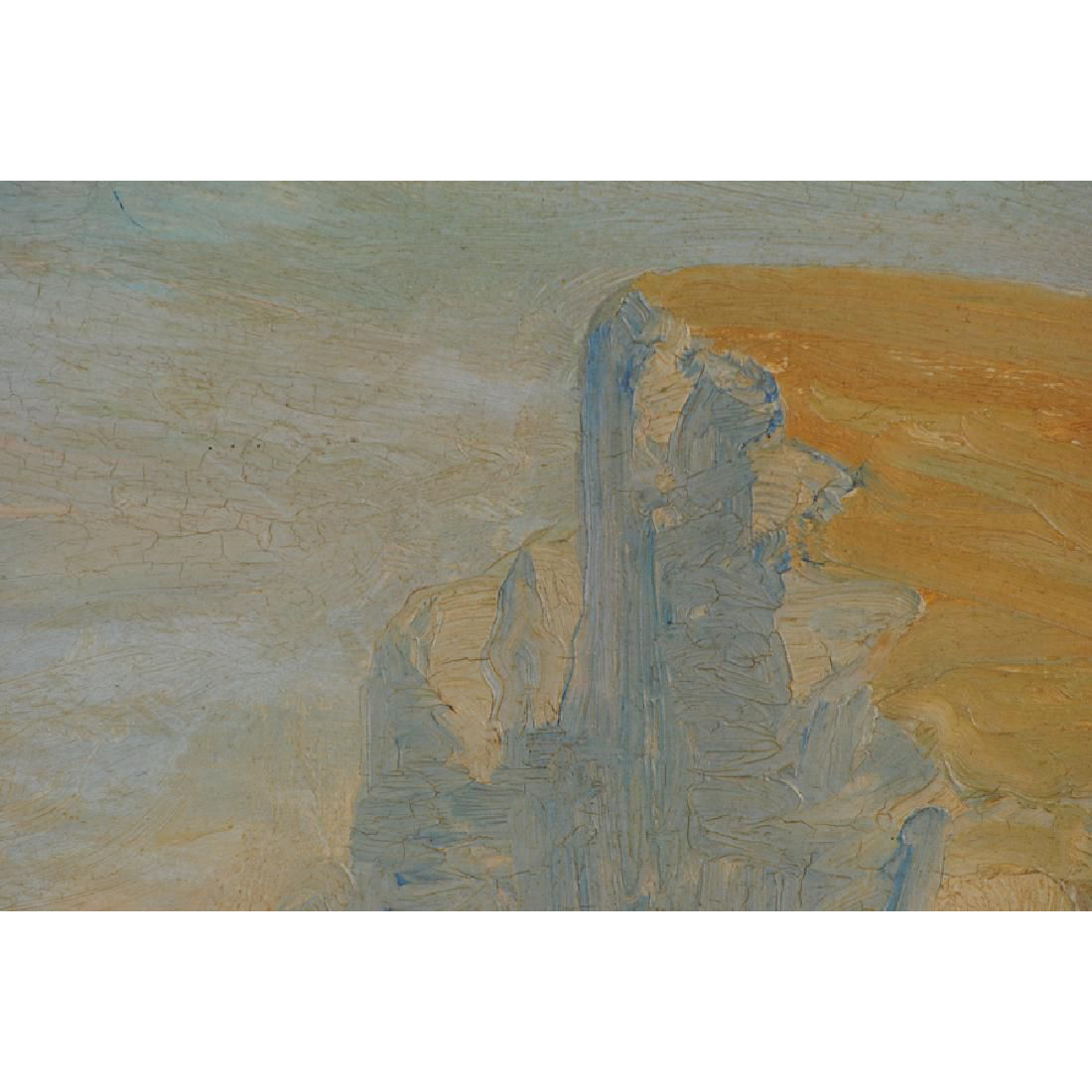 AW483: Georges Berges - Seashore - Oil on Board