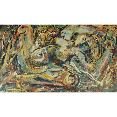 John William Kennedy - Abstract Nude - Oil on Board Painting | Work of Man