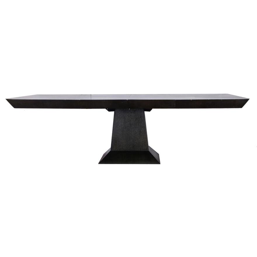 Vintage Emanuel Morez Klismos Ebonised Oak Dining Table