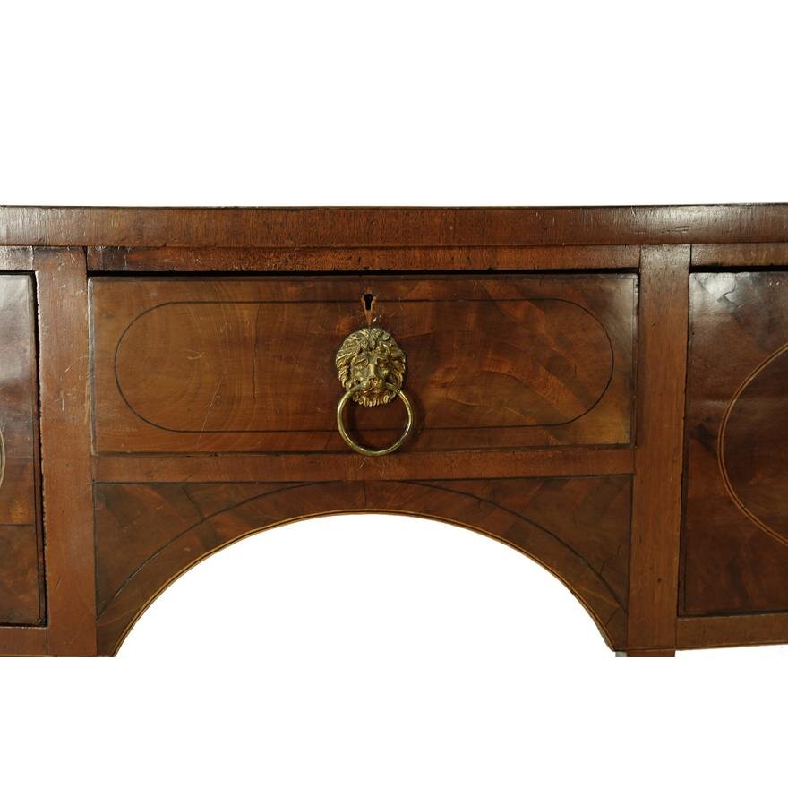 AF3-160: ANTIQUE LATE 18TH CENTURY / EARLY 19TH CENTURY AMERICAN FEDERAL MAHOGANY SIDEBOARD