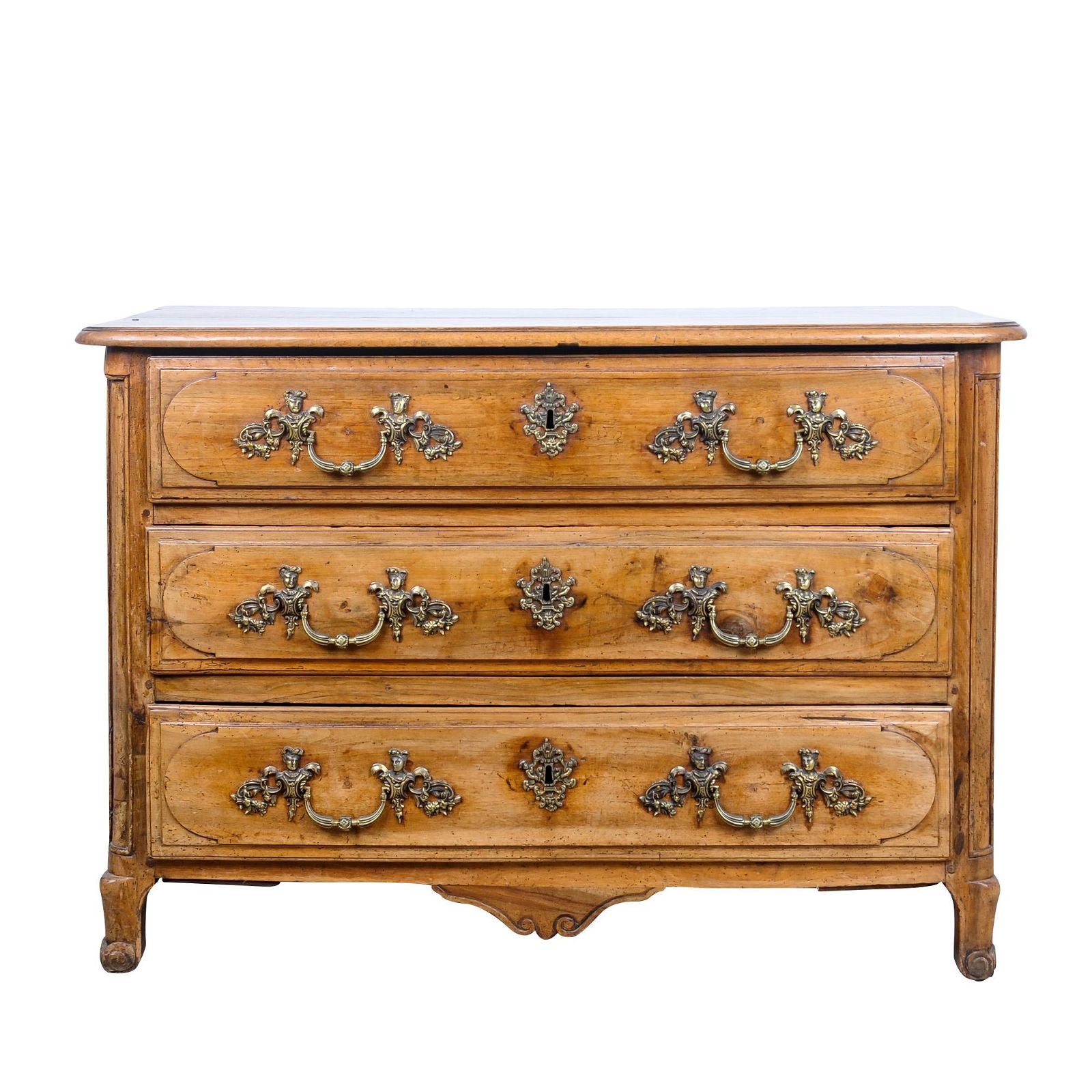 ANTIQUE FRENCH REGENCE WALNUT COMMODE | Work of Man