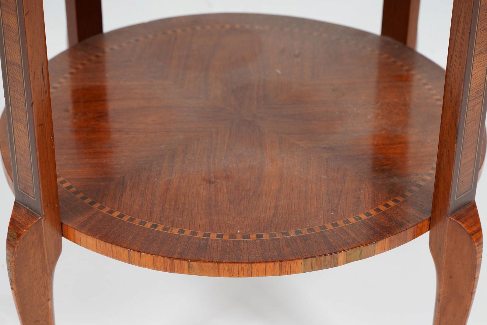 AF1-158:  ANTIQUE LATE 19th CENTURY FRENCH LOUIS XV STYLE MARQUETRY OCCASIONAL TABLE