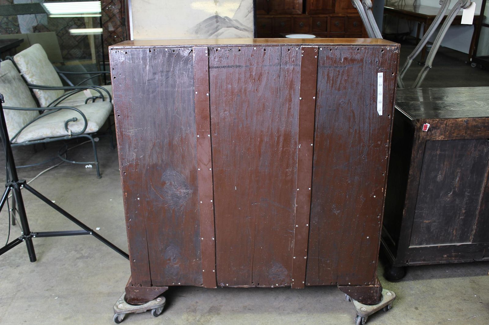 AF5-107: ANTIQUE LATE 18TH CENTURY AMERICAN CHERRYWOOD SLANT FRONT DESK