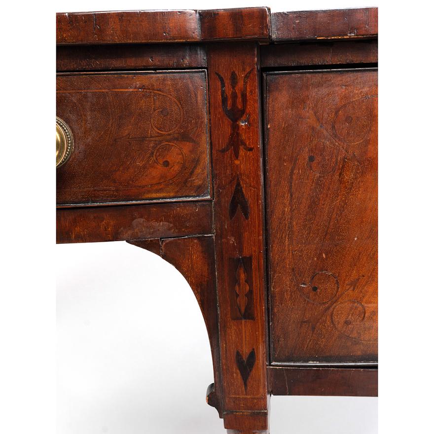 AF3-015: ANTIQUE EARLY 19TH CENTURY ENGLISH REGENCY INLAID SIDEBOARD