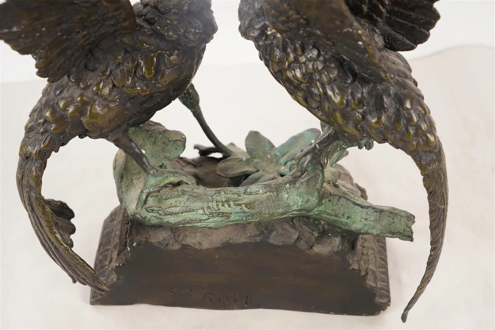 AW11-010: AJ Rock  - Bronze Sculpture Love Birds