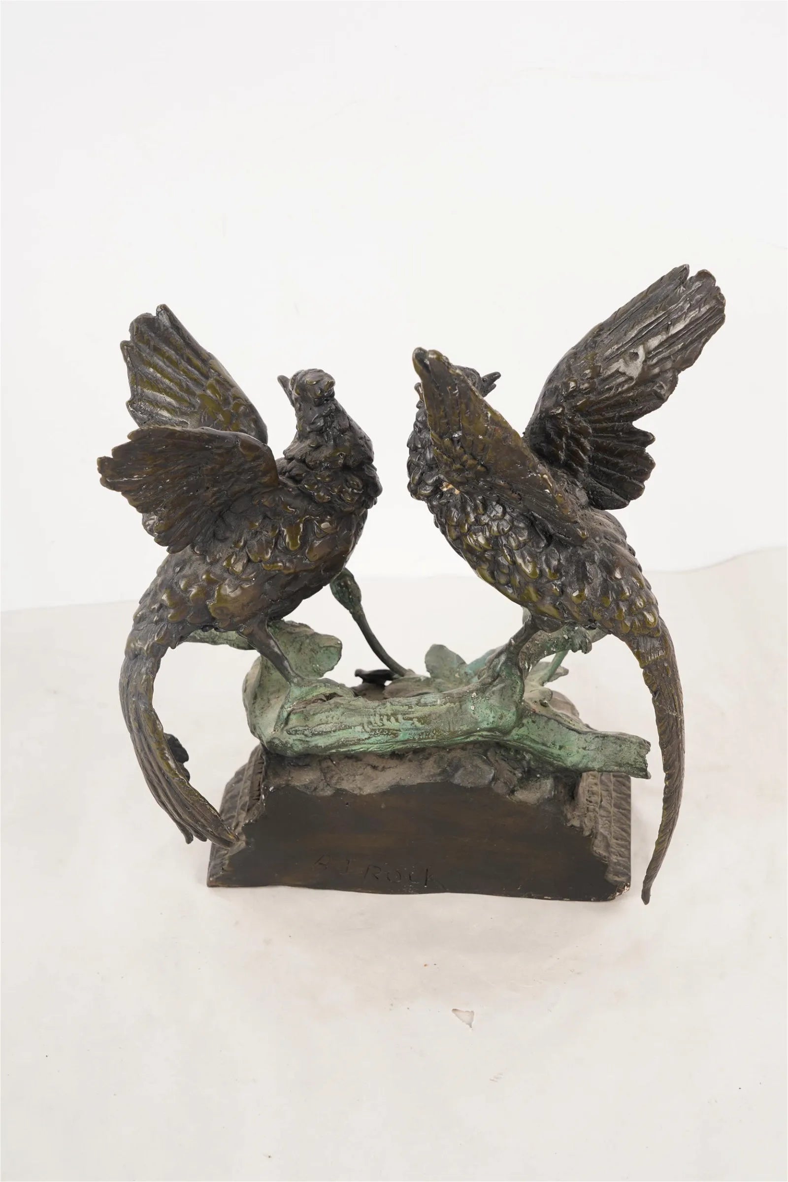 AW11-010: AJ Rock  - Bronze Sculpture Love Birds