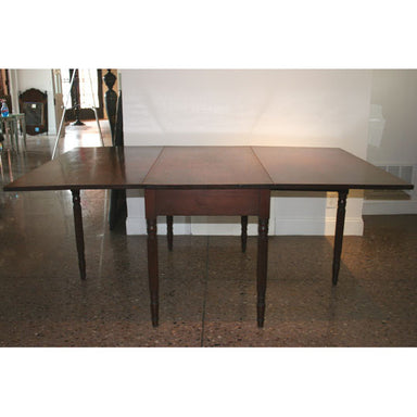 Antique English Sutherland Chestnut Drop Leaf Table | Work of Man