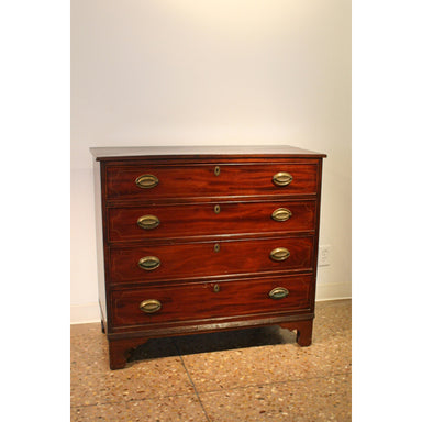 Antique American Federal Mahogany Chest | Work of Man