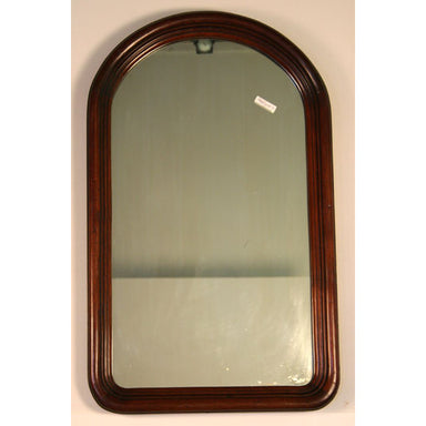 Antique Victorian Arched Top Mahogany Mirror | Work of Man