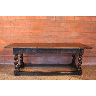 Antique English Jacobean Oak Refectory Table | Work of Man