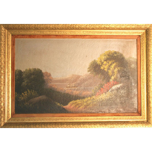 American School - Landscape - Oil on Canvas Painting | Work of Man