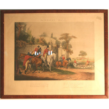 English School - English Hunt Scene - Etching | Work of Man