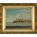 English School - Harbor Scene - Oil on Canvas Painting | Work of Man