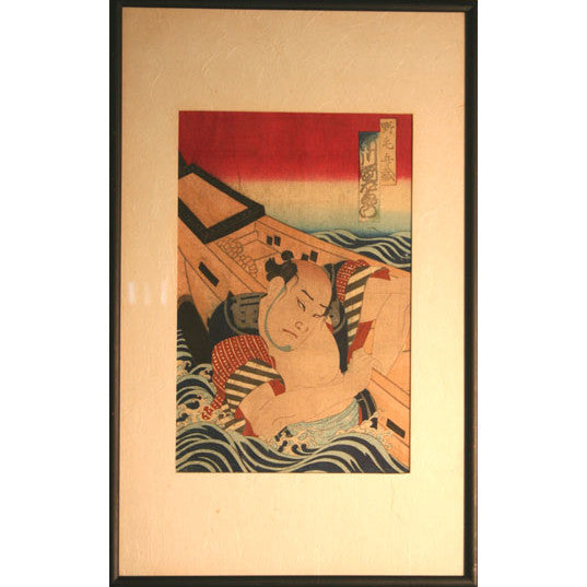 AW10-198 - Japanese School - Woodblock print