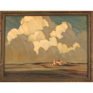 I.S.R. Longdale - The Mission San Antonio -Oil on Board Painting | Work of Man