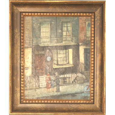 Ashcan School - Brooklyn Street Scene - Oil on Canvas Painting | Work of Man