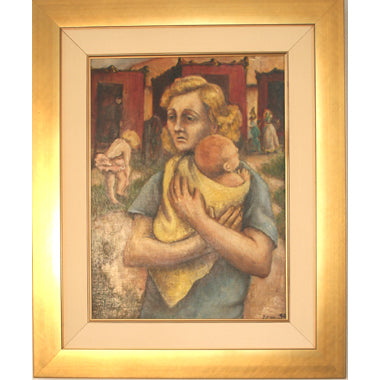 Dorthy Young Graham - Circus Mother - Oil on Canvas Painting | Work of Man