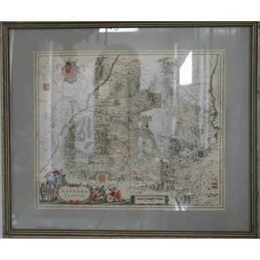 Willem Blaue - Colored Engraving Map | Work of Man