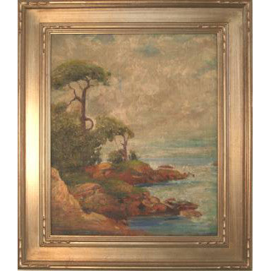 American School - Monterey Coast - Oil on Canvas Painting | Work of Man