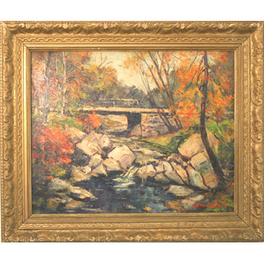 William Fisher - Flat Rock Brook - Oil on Canvas Painting | Work of Man