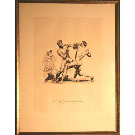 Jean Jaur - Boxers - Lithograph | Work of Man