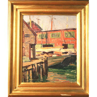 George Macrum - Harbor - Oil on Canvas Painting | Work of Man