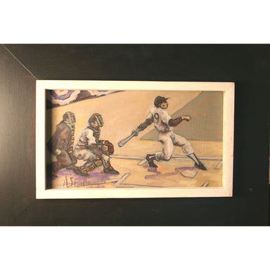 Arthur Smith - Baseball - Oil on Board Painting | Work of Man