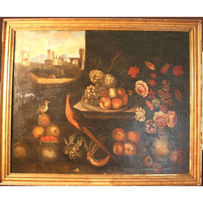 Italian School - Still Life - Oil on Canvas Painting | Work of Man